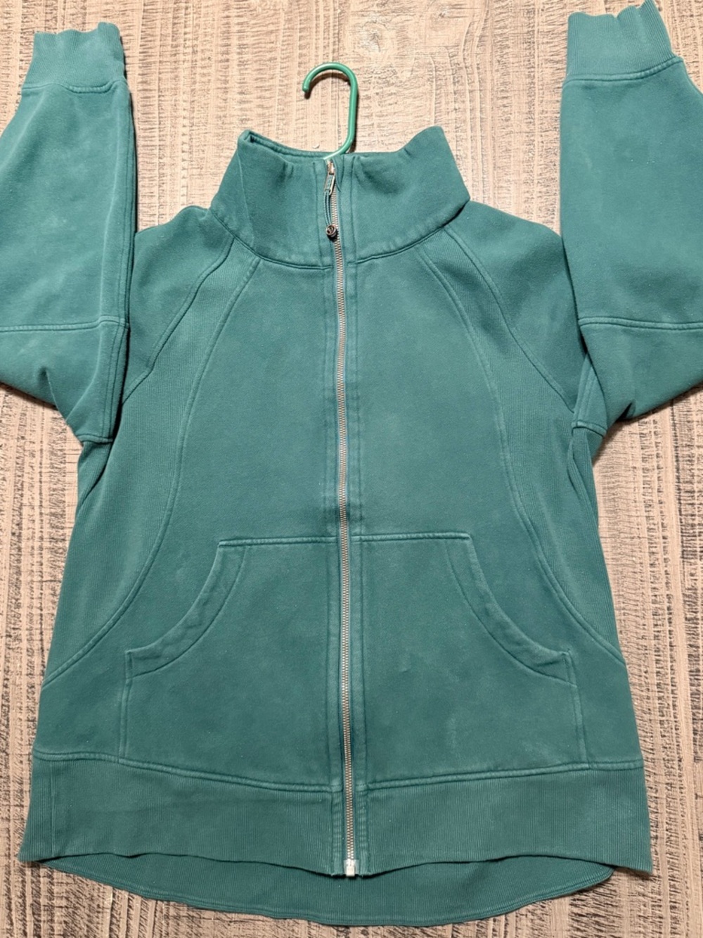 lululemon Scuba Oversized Funnel-Neck athletica Teal Full‑Zip Jacket